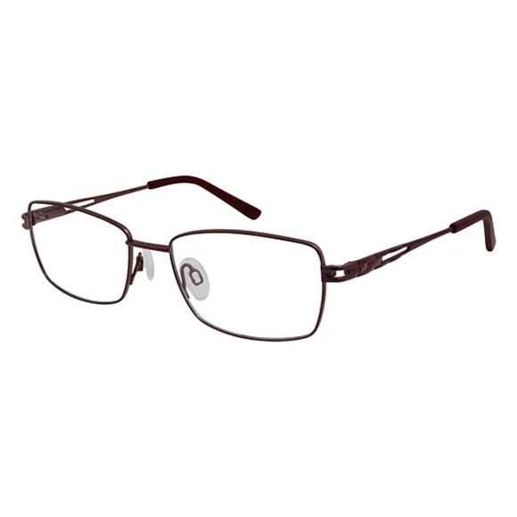 CHARMANT CH12163 WI WINE GUNMETAL EYEGLASSES SUNGLASSES FRAMES 51-17-135 - Picture 1 of 3